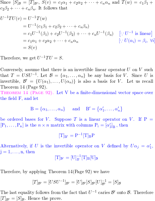 Let V be a finite dimensional vector space over the field F Quizlet