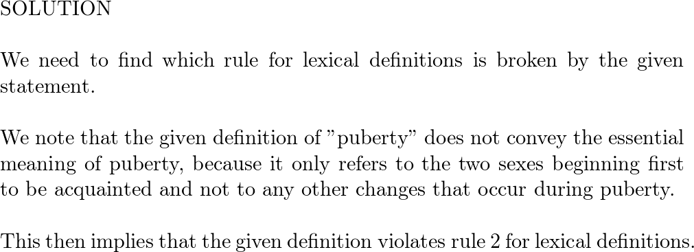 Criticize The Following Definitions In Light Of The Eight Ru Quizlet