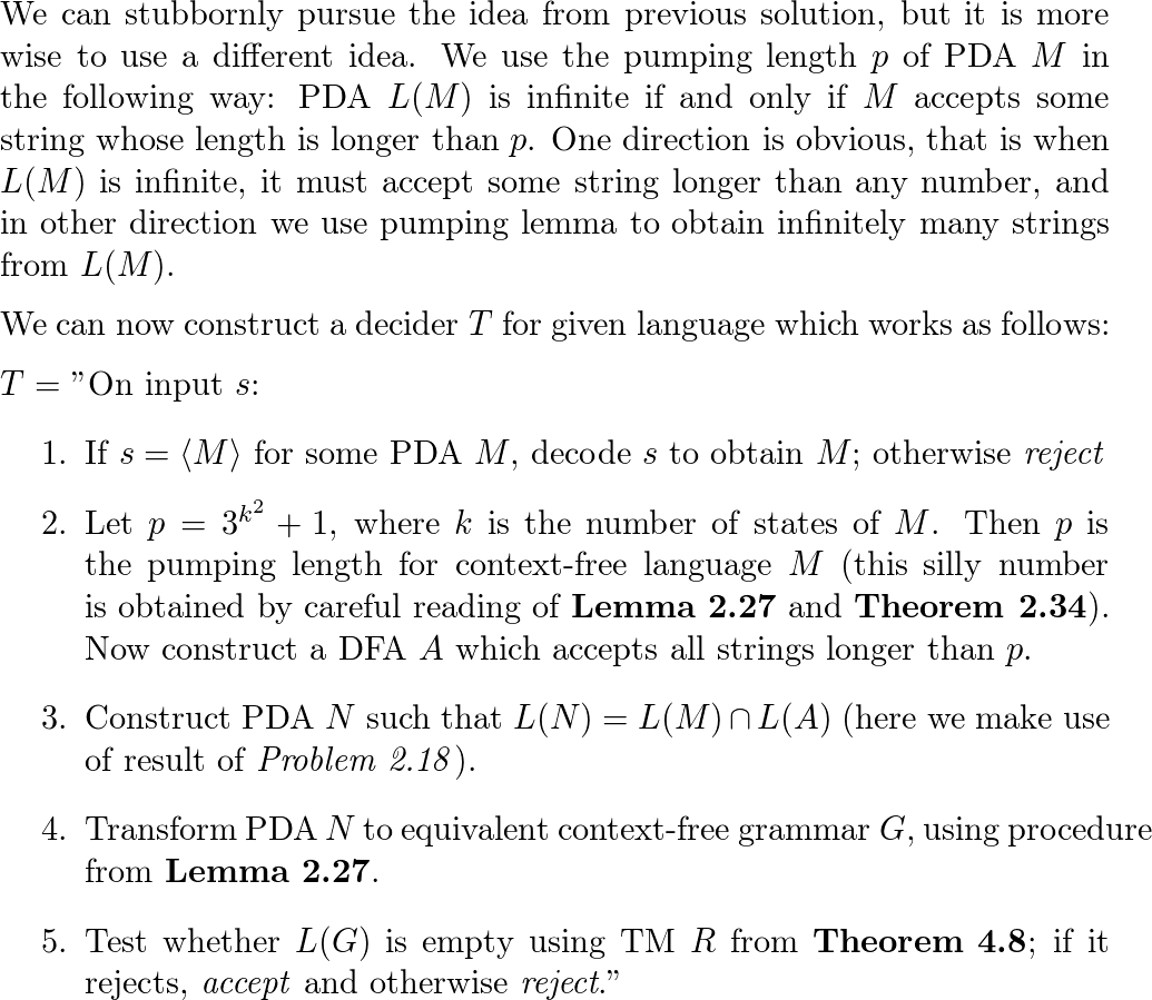 Introduction To The Theory Of Computation 9781133187790 Exercise 11 Quizlet 4458