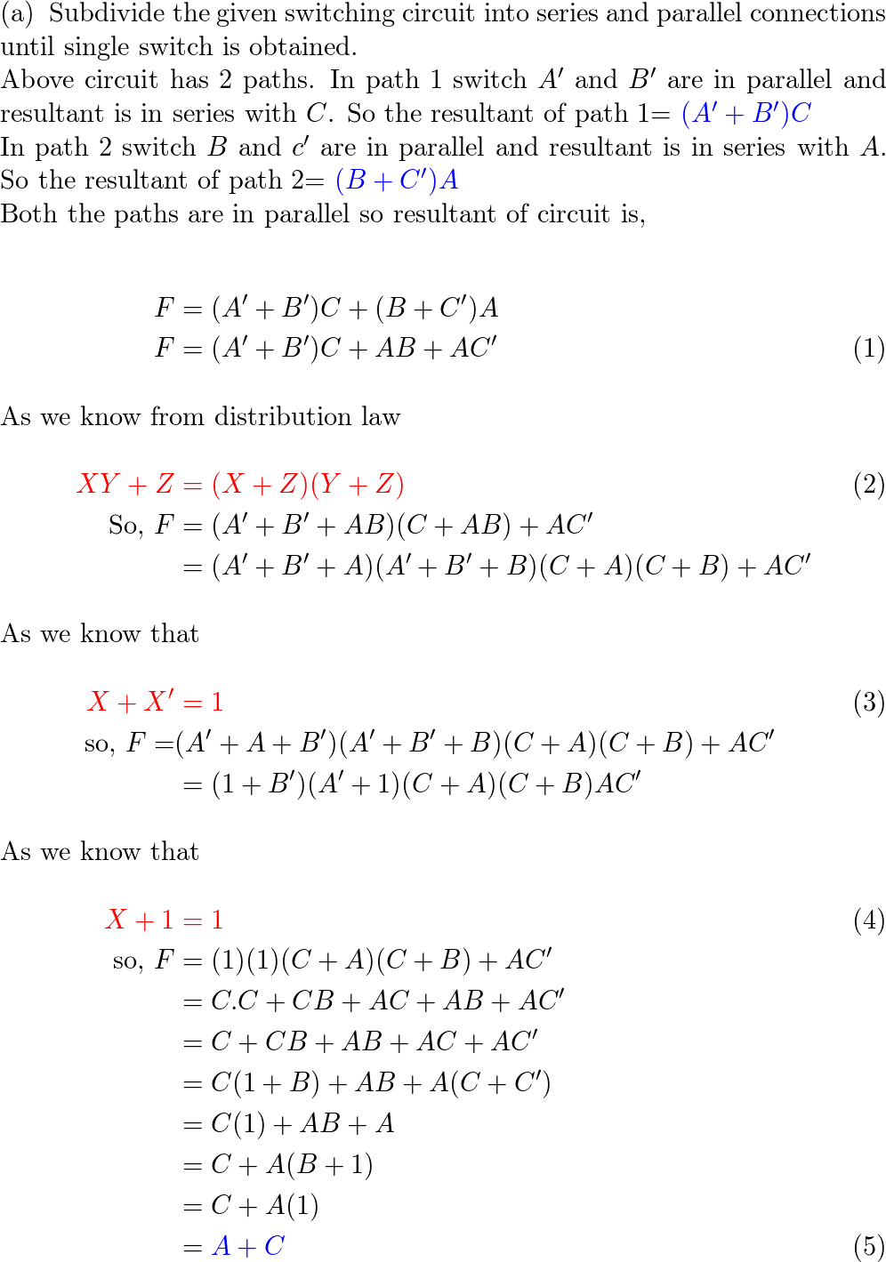 Fundamentals Of Logic Design - 9781133628477 - Exercise 17 | Quizlet