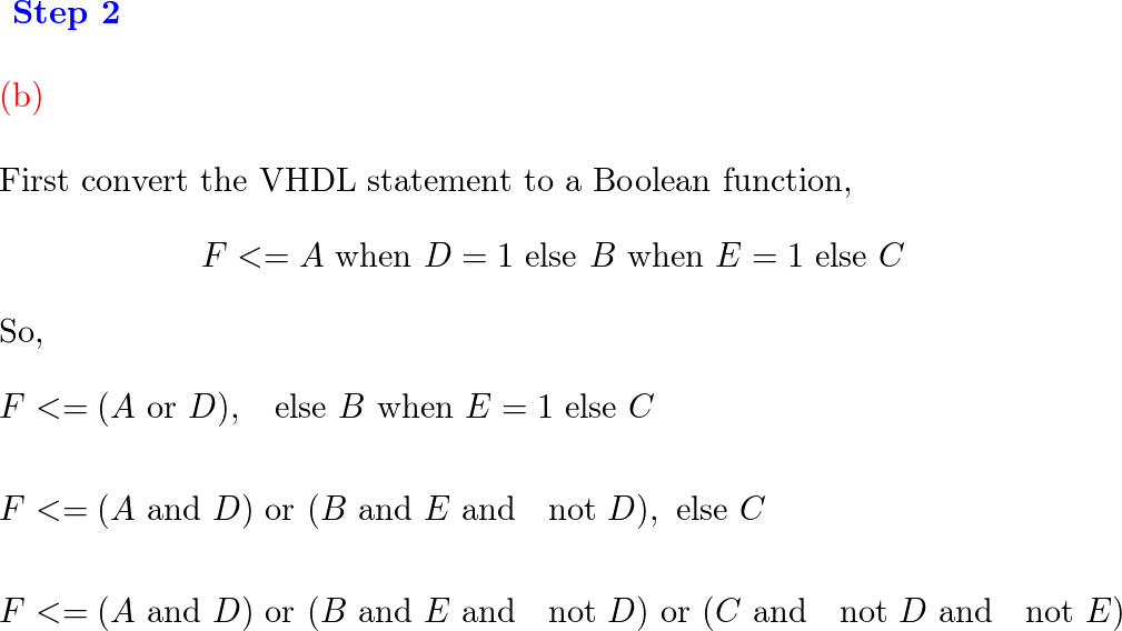 Fundamentals Of Logic Design - 9781133628477 - Exercise 3 | Quizlet