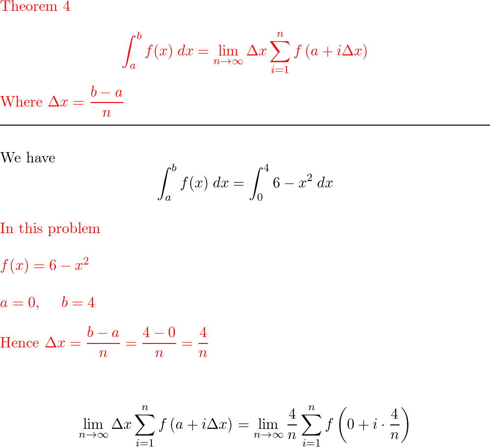 Use the form of the definition of the integral given in Theo | Quizlet