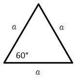 Draw an equilateral triangle and label its sides a. Mark one | Quizlet