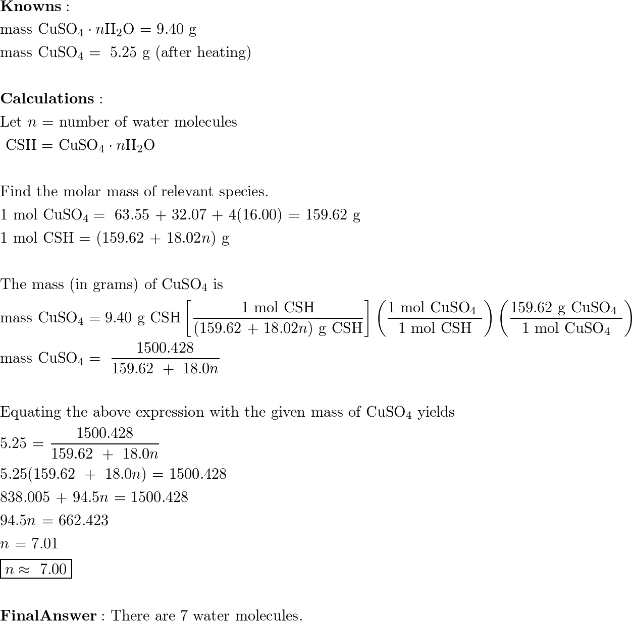 General Chemistry - 9781891389603 - Exercise 77 | Quizlet