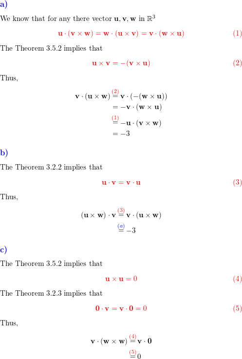 Suppose That U V X W 3 Find A V U X W B U X W V C V W X W Homework Help And Answers Slader