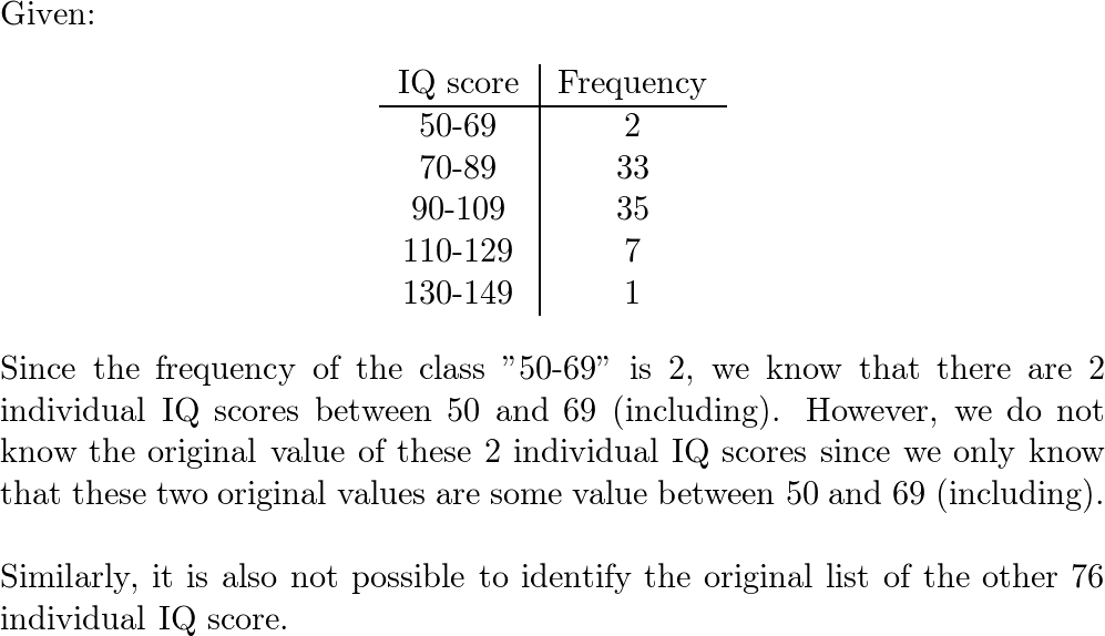 Essentials Of Statistics - 9780321924599 - Exercise 1 | Quizlet