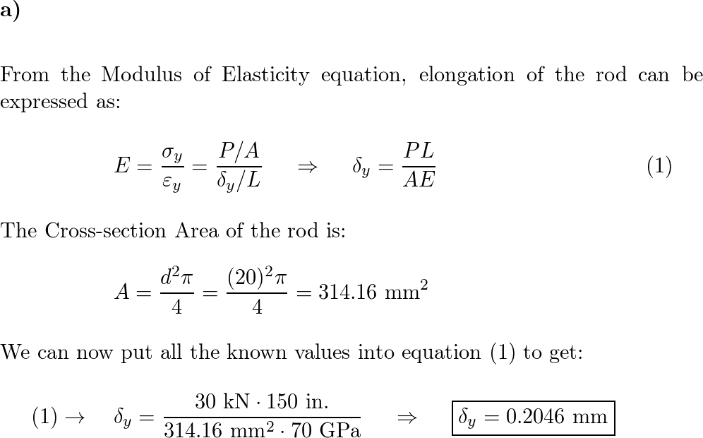 Mechanics of Materials - 9781260113273 - Exercise 65 | Quizlet