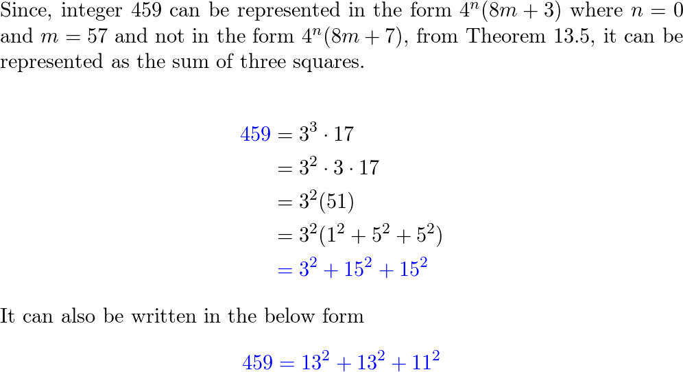 Sum of four Squares 