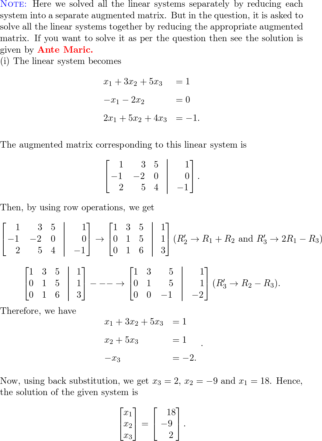 Elementary Linear Algebra - 9780470458211 - Exercise 12 | Quizlet