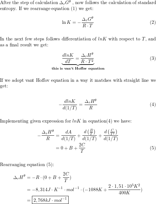 a The equilibrium constant of the reaction 2 mathrm C Quizlet