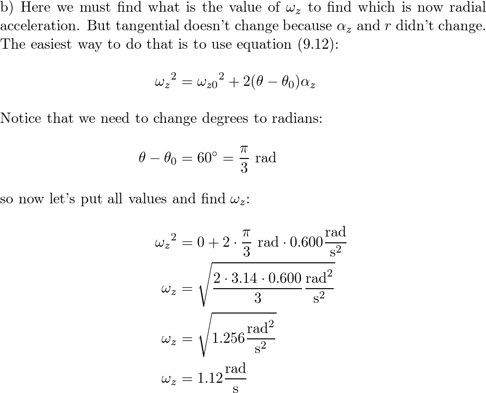 A flywheel with a radius of 0.300 m starts from rest and acc | Quizlet