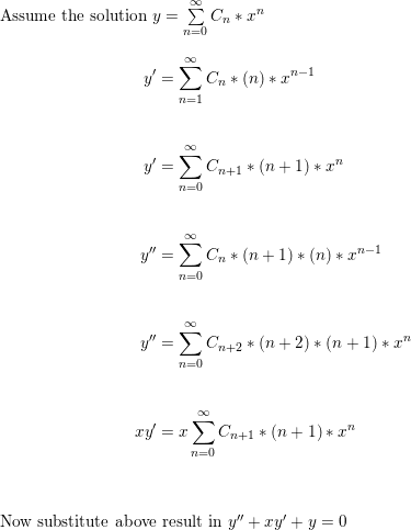 Use Power Series To Solve The Initial Value Problem Y Quizlet