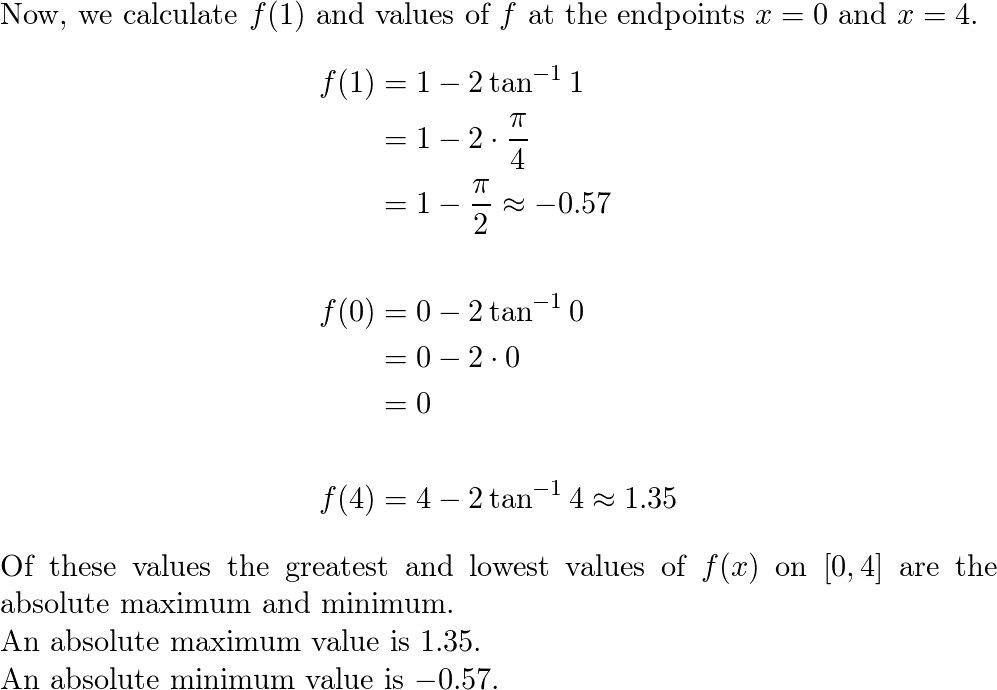 Solved 1. Find the absolute maximum of f on [-10,7]. Select