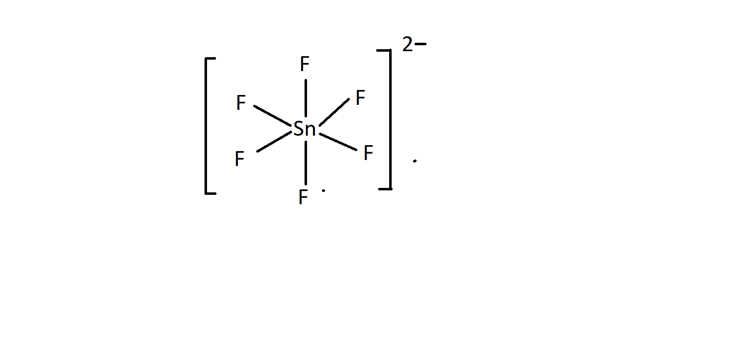 SOLVED: Draw The Lewis Structure For The SnF62-, 55% OFF