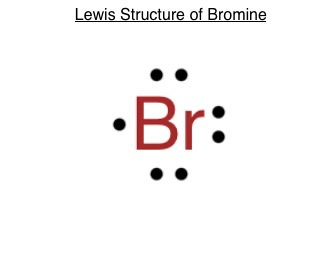 electron dot structure for bromine