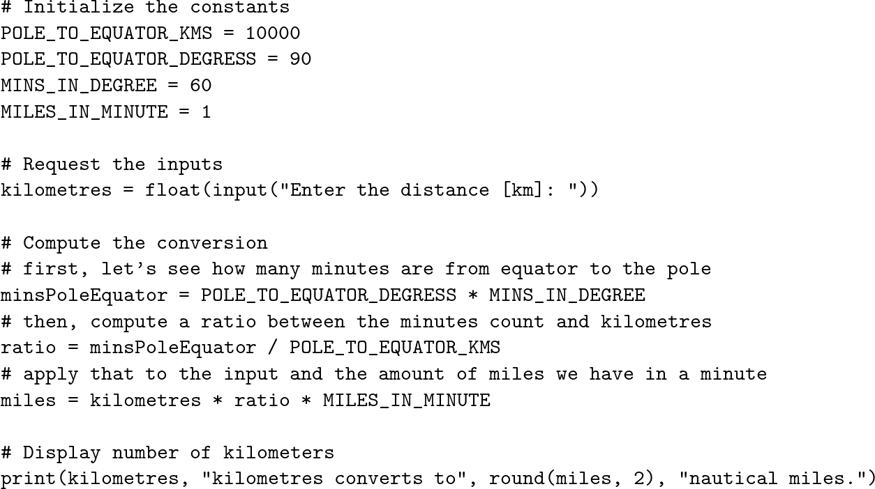 2 nautical outlet miles in km