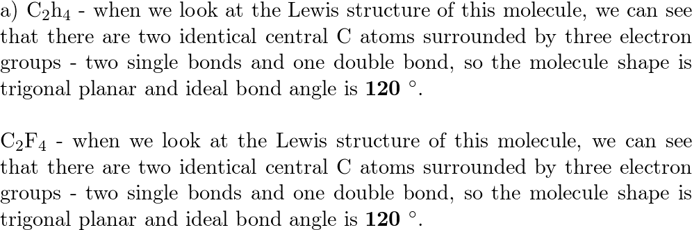 lewis structure for c2f4