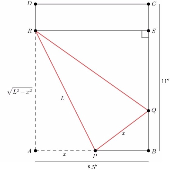 See the given figure for an answer. A rectangular sheet of | Quizlet