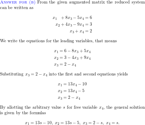 Suppose that the augmented matrix for a linear system has be Quizlet