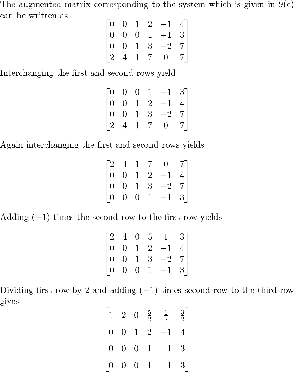 Elementary Linear Algebra - 9780471669609 - Exercise 10c | Quizlet