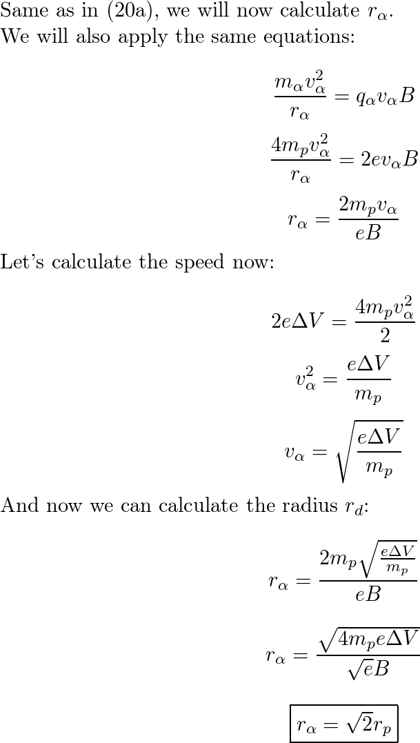 A proton (charge +e, mass $m_p$), a deuteron (charge +e, mas | Quizlet