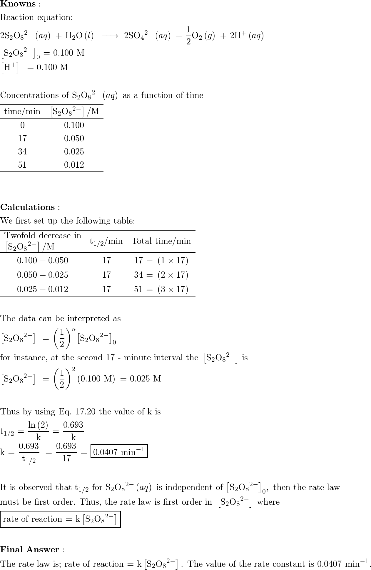 General Chemistry - 9781891389603 - Exercise 27 | Quizlet