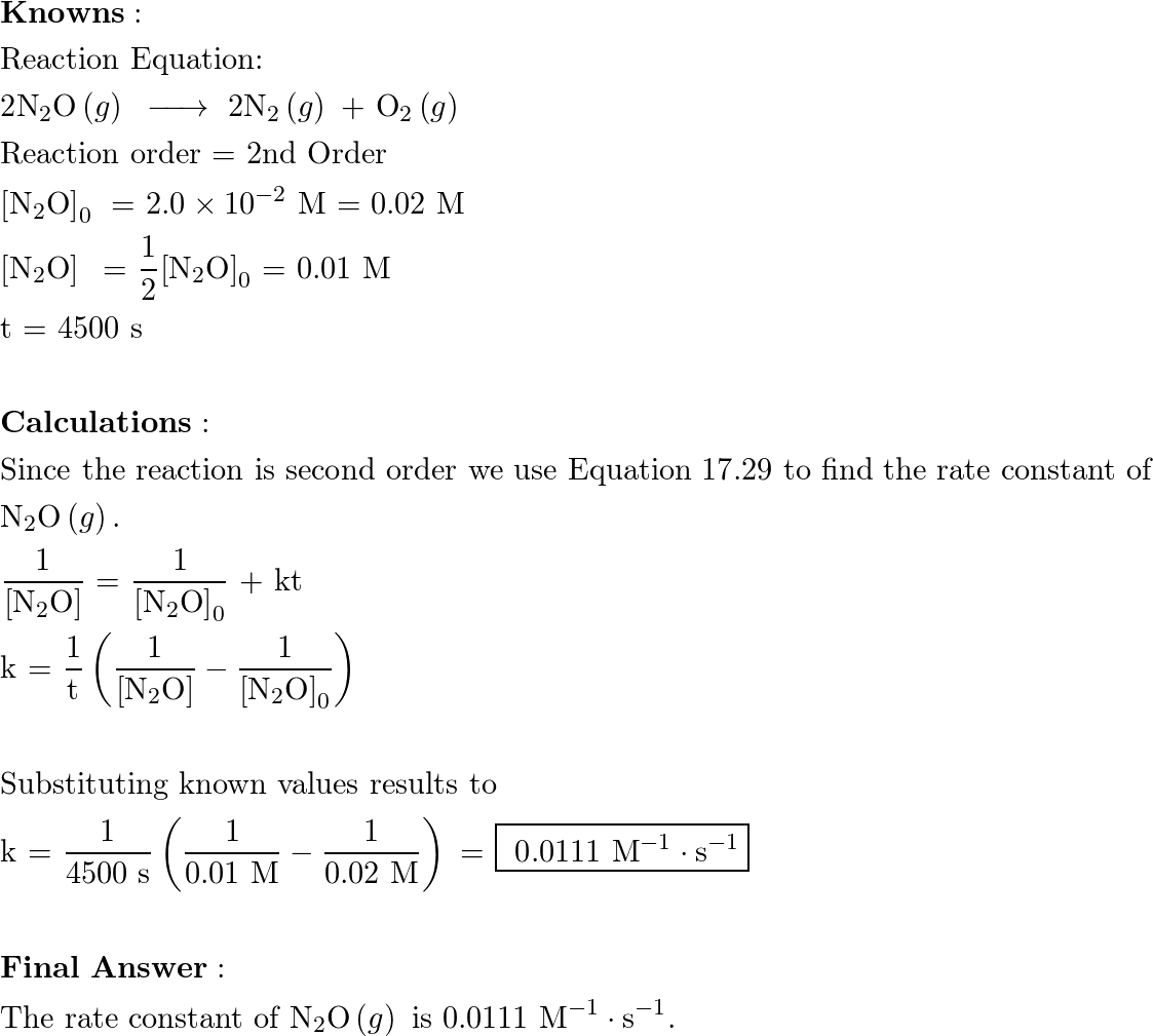 General Chemistry - 9781891389603 - Exercise 45 | Quizlet