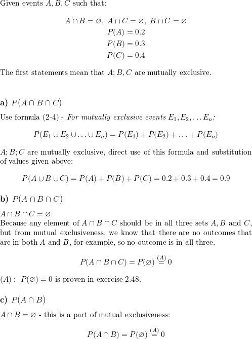 If A B and C are mutually exclusive events with P A 0.2 Quizlet