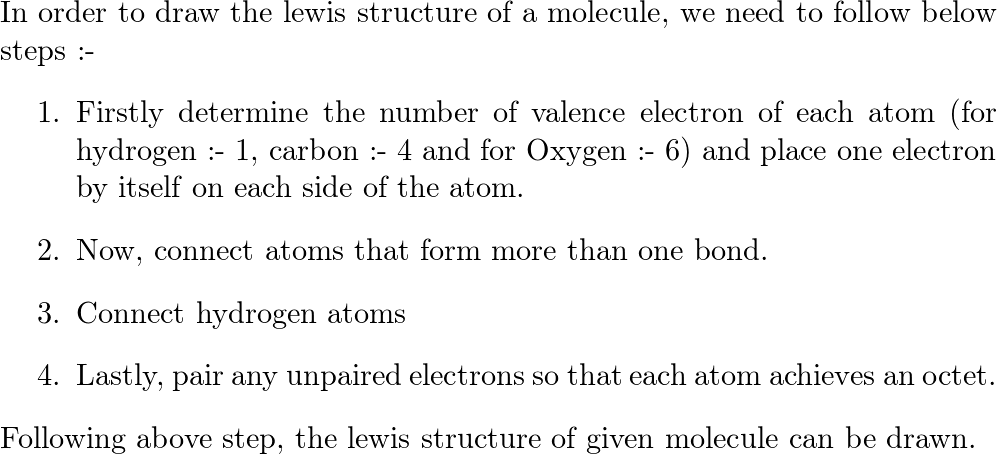 Draw A Lewis Dot Structure For Ch3ch2oh Quizlet 6861