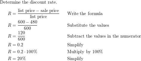 Creating a discount between a LIST PRICE and SALE PRICE