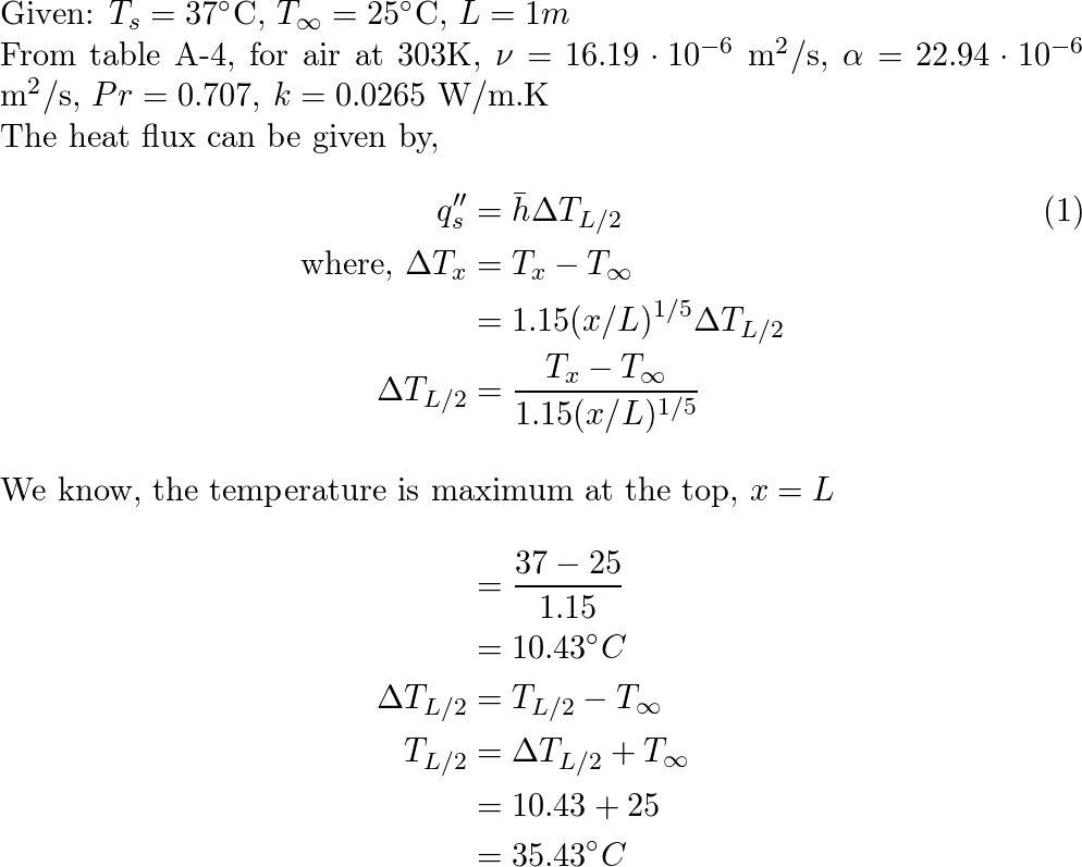 Fundamentals Of Heat And Mass Transfer - 9780470501979 - Exercise 28 ...