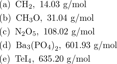 What is the empirical formula and empirical formula mass for Quizlet