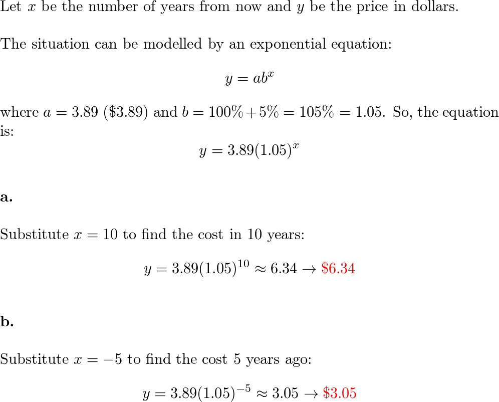 Core Connections Algebra - 9781603281010 - Exercise 113 | Quizlet