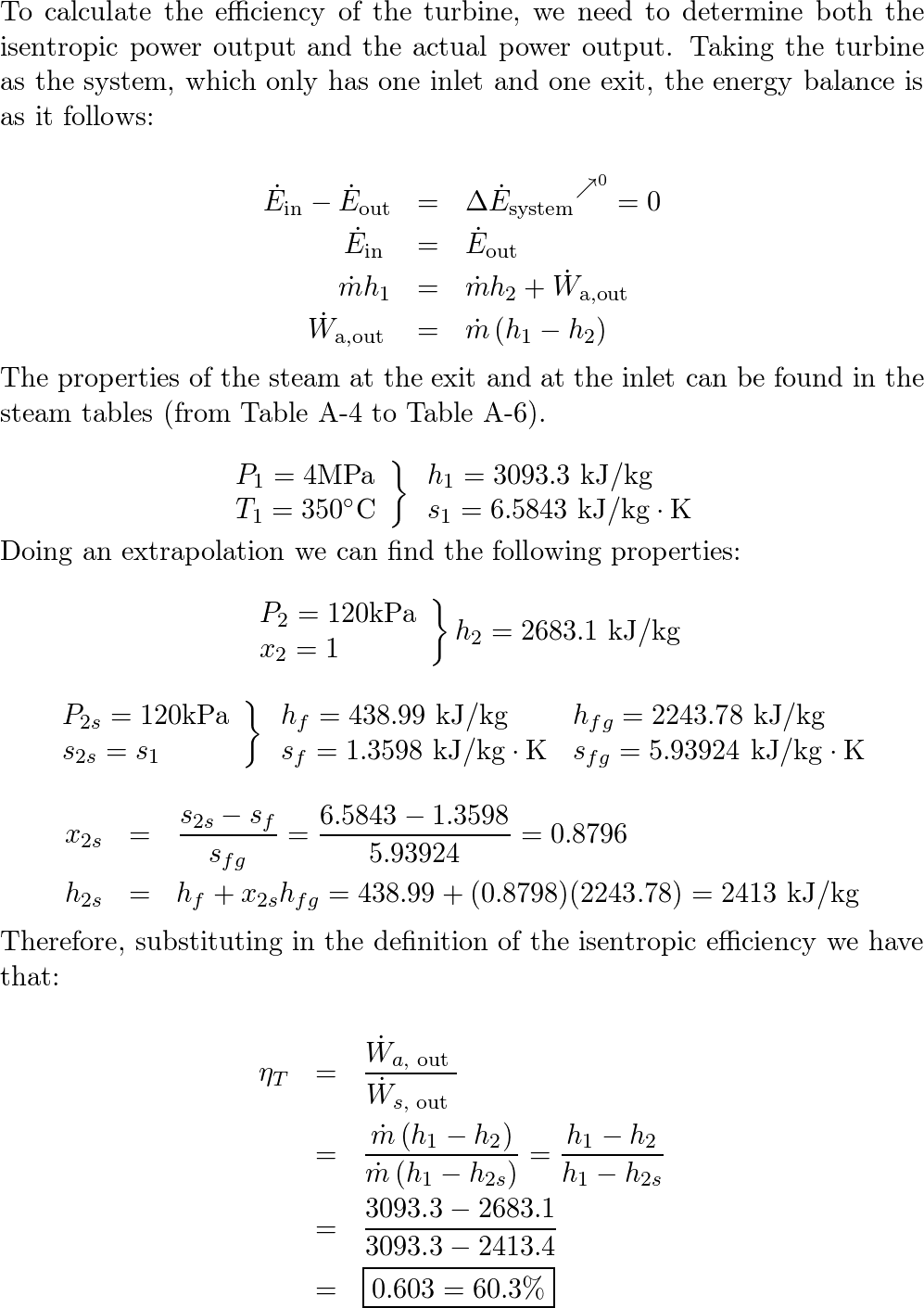 Steam at 4 MPa and $350^{\circ} \mathrm{C}$ is expanded in a | Quizlet