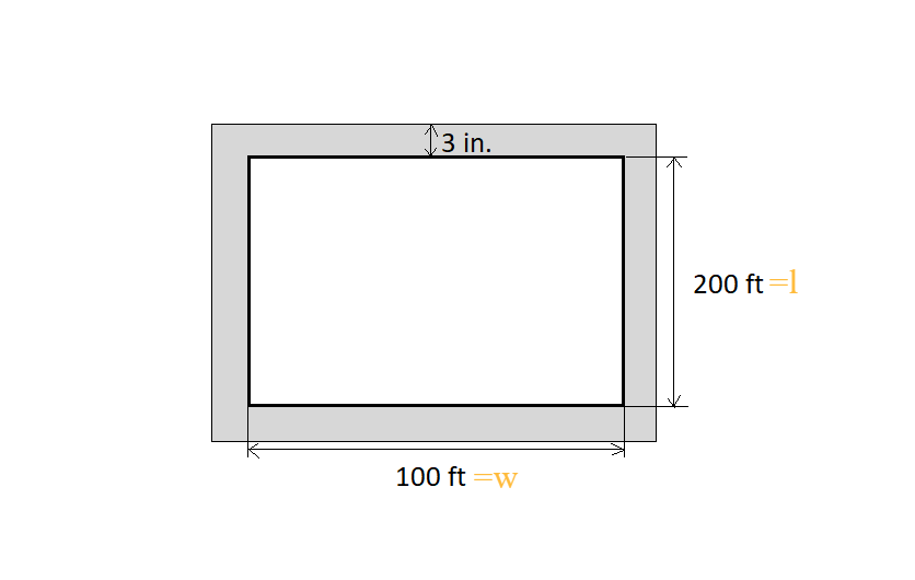 a-boundary-stripe-3-in-wide-is-painted-around-a-rectangle-w-quizlet