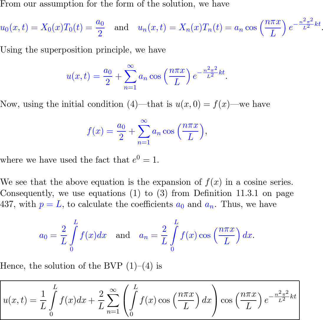 Find the temperature u(x, t) in a rod of length L if the ini | Quizlet