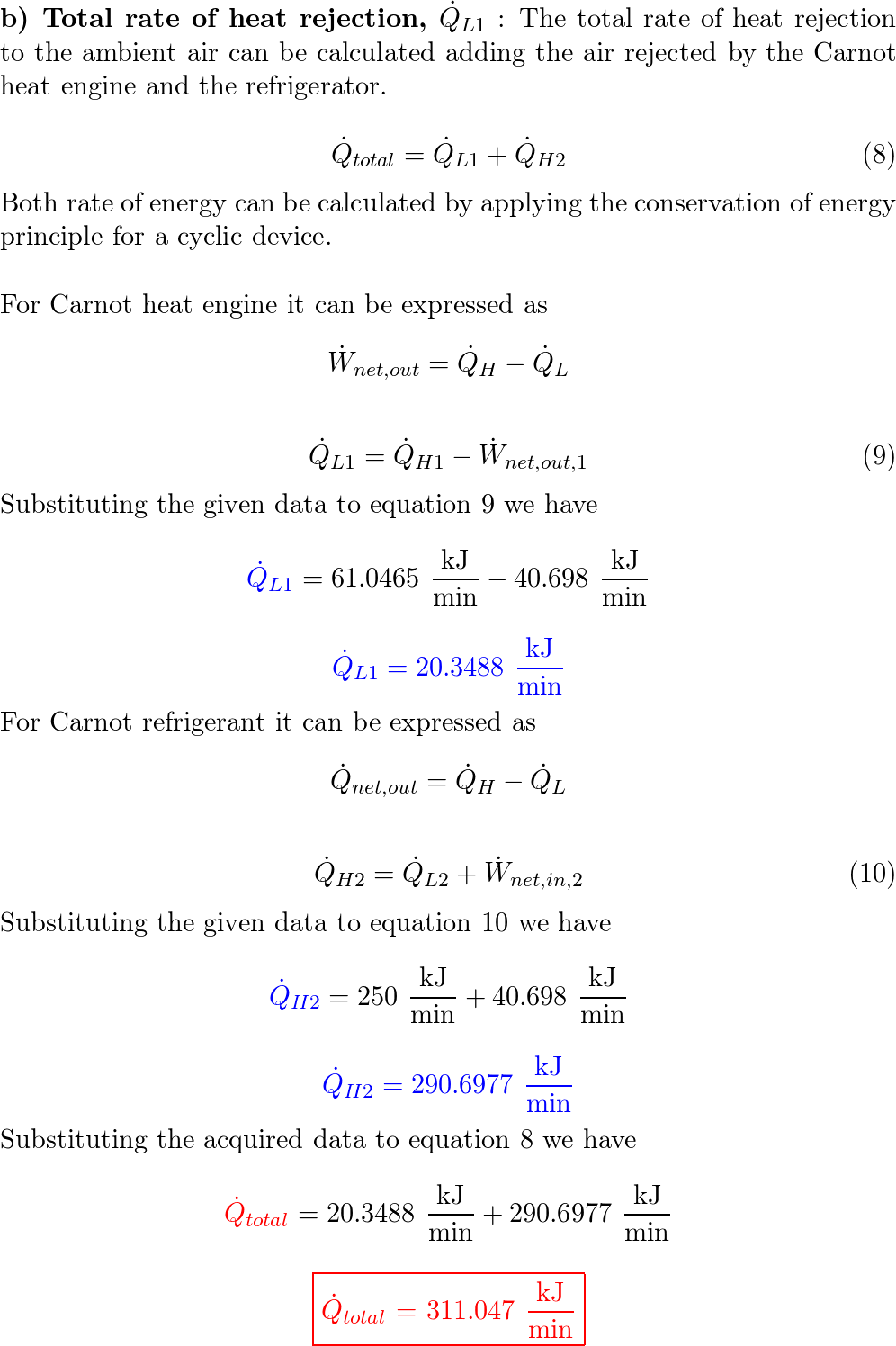 A Carnot Heat Engine Receives Heat At 900 K And Rejects The | Quizlet