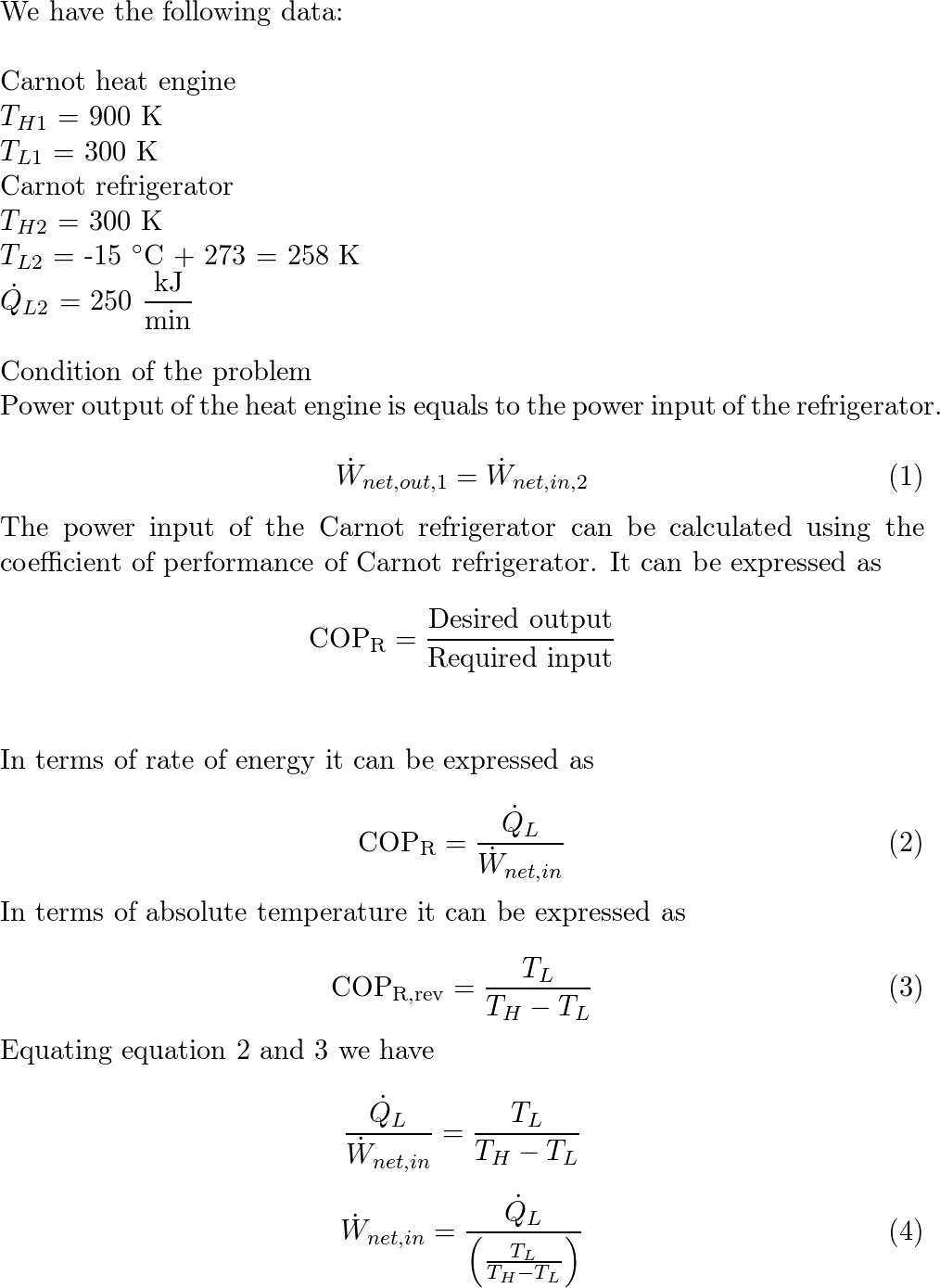 A Carnot Heat Engine Receives Heat At 900 K And Rejects The | Quizlet