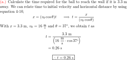 Solved In a friendly game of handball, you hit the ball Part