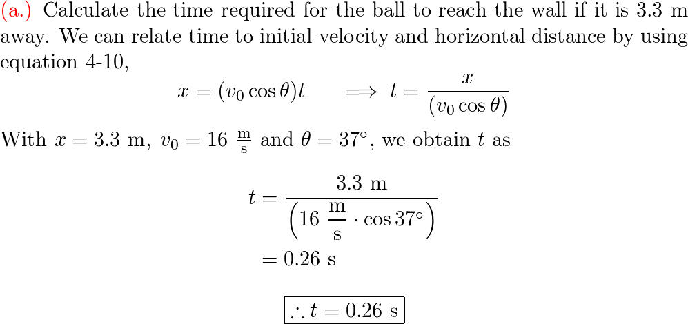 Solved In a friendly game of handball, you hit the ball Part