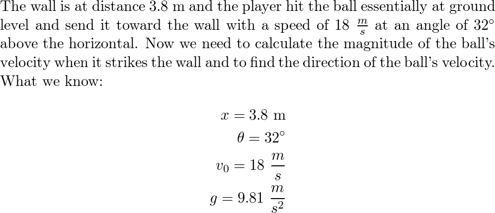 Solved In a friendly game of handball, you hat the ball