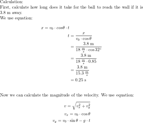 Solved In a friendly game of handball, you hit the ball Part