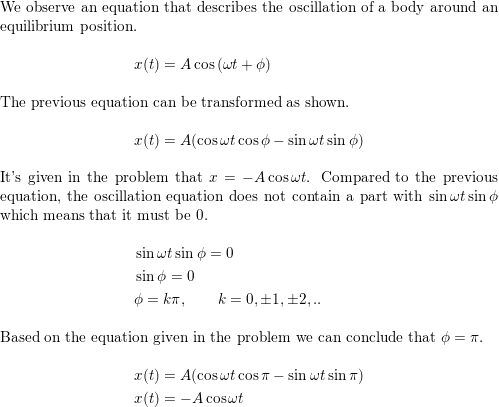 If the coordinate of a particle varies as x A cos omega Quizlet