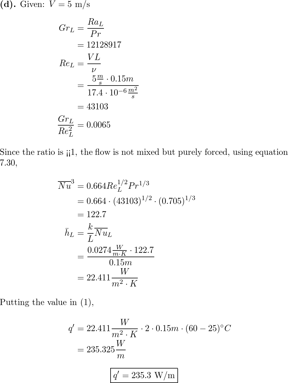 Fundamentals Of Heat And Mass Transfer - 9781119353881 - Exercise 84 ...