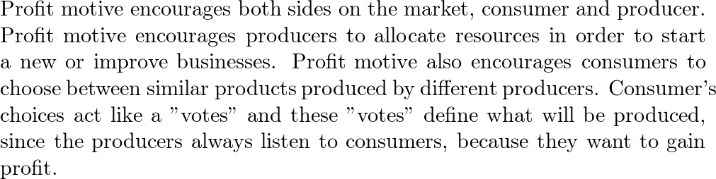 define profit motive in economics