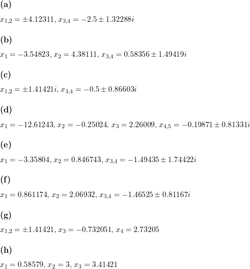 Solutions To Numerical Analysis (9780538733519), Pg. 100 :: Homework ...