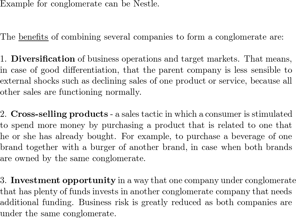 conglomerate business examples