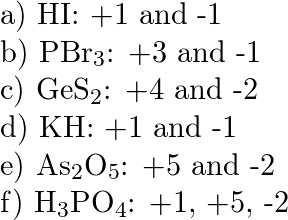 assigning oxidation numbers assignment quizlet