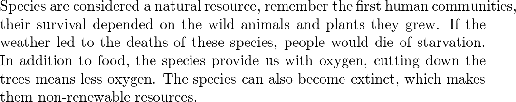 Can species be considered natural resources? Explain your an | Quizlet