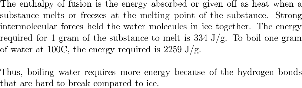 mere energi kræves for at smelte et grammere energi kræves for at smelte et gram  